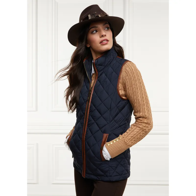 Holland Cooper Country Quilted Gilet - Ink Navy
